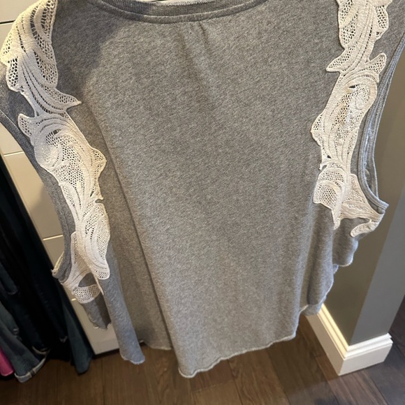 we the free oversized tank gray med - Picture 3 of 4